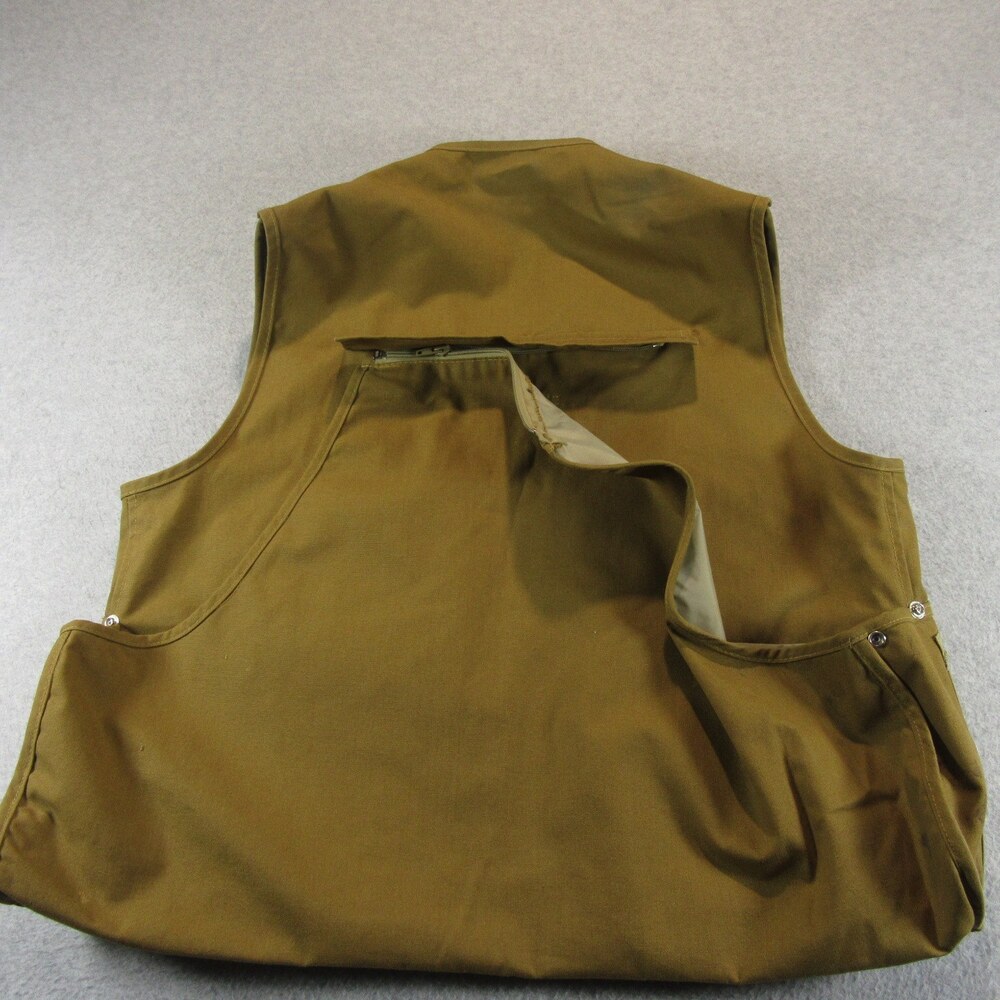 Gander Mountain Mens Vest M Brown Chukar Bird Hunting Canvas Outdoor Vintage - Picture 3 of 10